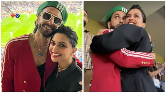 Deepika Padukone unveils the FIFA World Cup trophy at the stadium