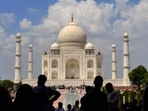 Visitors at Taj Mahal in Agra, Uttar Pradesh. (File photo) Visitors at Taj Mahal in Agra, Uttar Pradesh. (File photo)