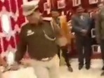 Uniformed Delhi cop and his wife seen grooving to a hit song at a ceremony.