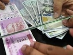 The rupee had opened at 82.69 at the interbank foreign exchange, before declining by 11 paise(PTI) The rupee had opened at 82.69 at the interbank foreign exchange, before declining by 11 paise(PTI)