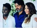 Vijay at Atlee's wife Priya's baby shower.
