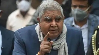 RS Chairman Dhankhar expressed his disappointment at the squabble between lawmakers from the ruling BJP and those from the opposition. (File) RS Chairman Dhankhar expressed his disappointment at the squabble between lawmakers from the ruling BJP and those from the opposition. (File)