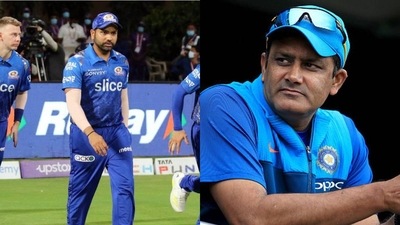 Mumbai Indians captain Rohit Sharma; Anil Kumble