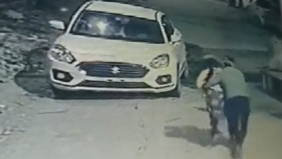 One of four men grabbed the girl and dragged her towards the car. (ANI) One of four men grabbed the girl and dragged her towards the car. (ANI)