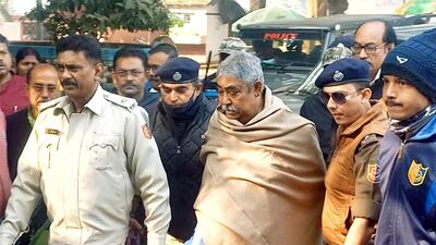 TMC leader Anubrata Mondal, who was arrested in an alleged cattle smuggling case, is being produced before the Dubrajpur court in connection with a six-month-old assault case, in Birbhum on Tuesday. (ANI) TMC leader Anubrata Mondal, who was arrested in an alleged cattle smuggling case, is being produced before the Dubrajpur court in connection with a six-month-old assault case, in Birbhum on Tuesday. (ANI)