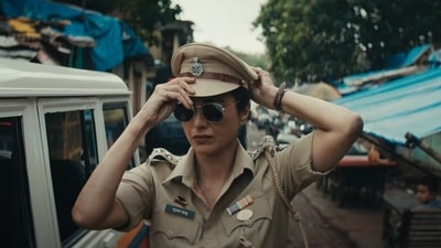 Actor Tabu in a still from the upcoming film Kuttey. Actor Tabu in a still from the upcoming film Kuttey.
