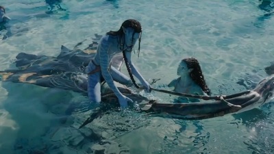 A still from Avatar: The Way of Water.