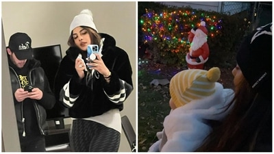 Priyanka Chopra has shared a few pics with Nick Jonas and Malti from New Jersey. Priyanka Chopra has shared a few pics with Nick Jonas and Malti from New Jersey.
