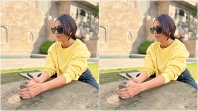 Mrunal is loving it in Rajasthan. The actor shared a slew of pictures of her Rajasthan diaries on Tuesday and drove our midweek blues far away. (Instagram/@mrunalthakur) Mrunal is loving it in Rajasthan. The actor shared a slew of pictures of her Rajasthan diaries on Tuesday and drove our midweek blues far away. (Instagram/@mrunalthakur)