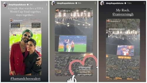 Deepika Padukone has reacted to Ranveer Singh's posts about her.