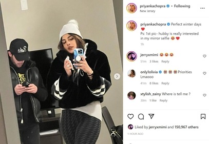 Priyanka Chopra shared pics with Nick Jonas and daughter Malti. Priyanka Chopra shared pics with Nick Jonas and daughter Malti.