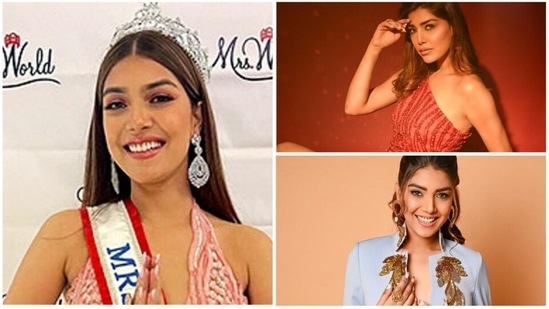Sargam Koushal bagged the title of Mrs World 2022 on December 18 after besting contestants from 63 countries. (Instagram/@sargam3)