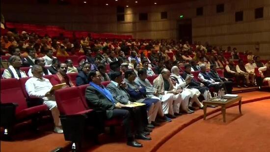 PM Narendra Modi, Rajnath Singh, BJP national president JP Nadda, among other leaders attended the meeting. (ANI image)
