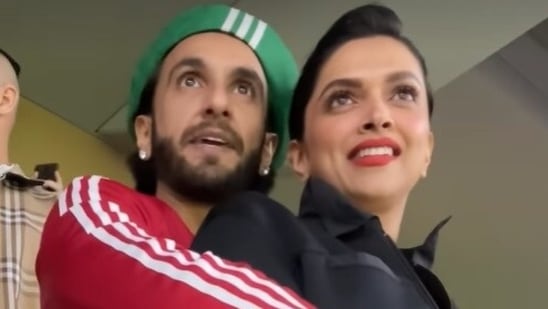 Deepika Padukone unveils the FIFA World Cup trophy at the stadium. Watch