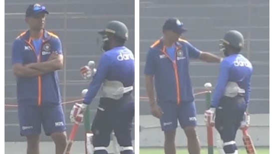 Rahul Dravid and Mushfiquir Rahim had a long chat before India vs Bangladesh Test