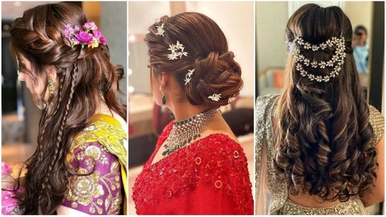 Trending Bridal Hairstyle For Short Hair | Bridal Hairstyle | Bridal  Inspiration | Indian Wedding | Kısa saç, Hint düğün saçı, Gelin saç  modelleri