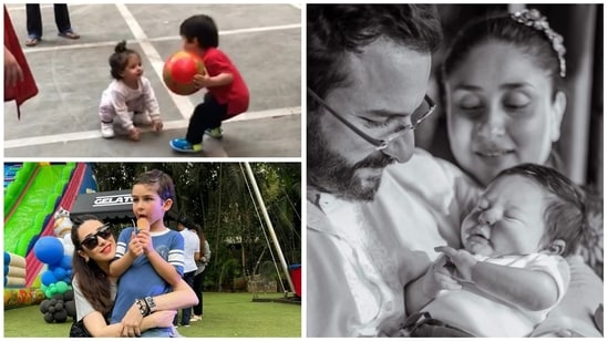 Taimur Ali Khan's aunt Karisma Kapoor and Soha Ali Khan have shared unseen pictures of the 6-year-old on his birthday. 