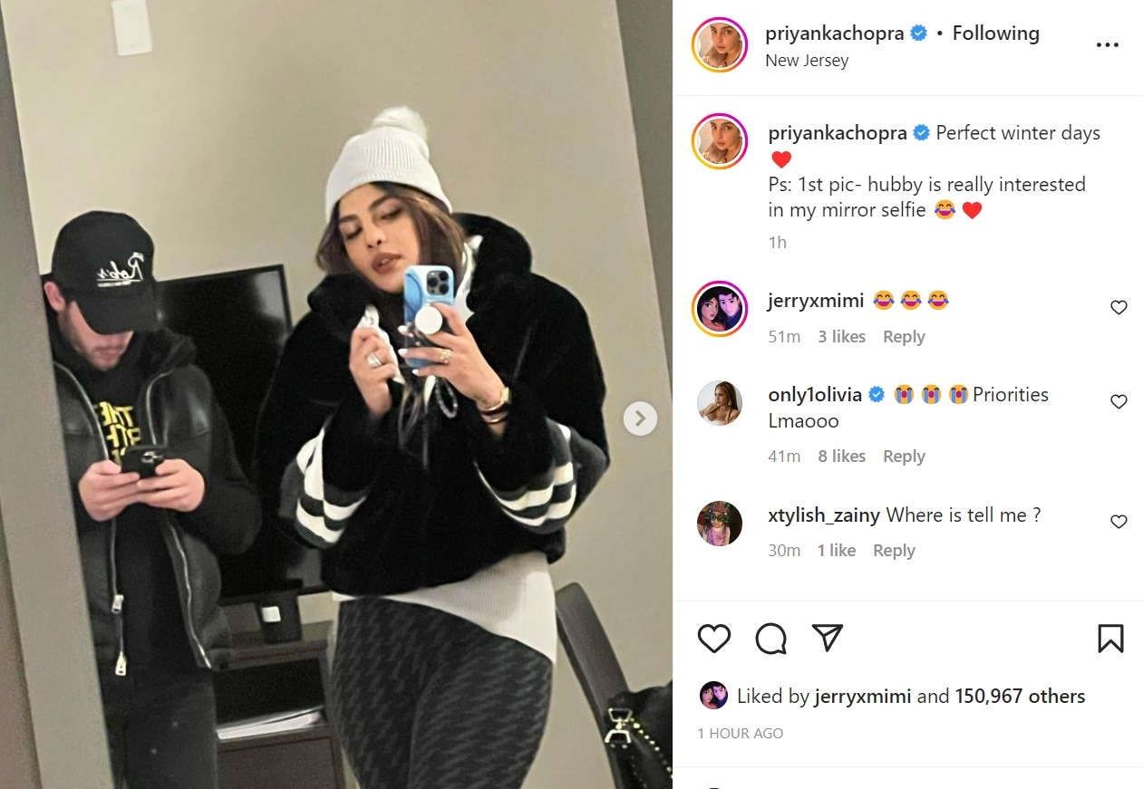 Priyanka Chopra compartió fotos con Nick Jonas y su hija Malti.