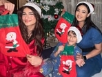 Shweta Tiwari, Palak Tiwari and Reyansh took part in the pre-Christmas celebrations. Shweta Tiwari, Palak Tiwari and Reyansh took part in the pre-Christmas celebrations.