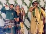 Ismail Darbar, his son Zaid Darbar and Gauahar Khan at her mehendi function. Ismail Darbar, his son Zaid Darbar and Gauahar Khan at her mehendi function.