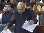 Union home minister Amit Shah speaks in Lok Sabha on Wednesday. (Screengrab/Sansad TV) Union home minister Amit Shah speaks in Lok Sabha on Wednesday. (Screengrab/Sansad TV)