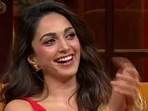 Kiara Advani during her appearance on The Kapil Sharma Show. 
