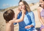 Sunscreens shield your skin from the harmful UV rays.