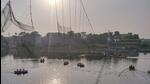 The suspension bridge in Morbi over the Machchhu river collapsed on October 30 (PTI) The suspension bridge in Morbi over the Machchhu river collapsed on October 30 (PTI)