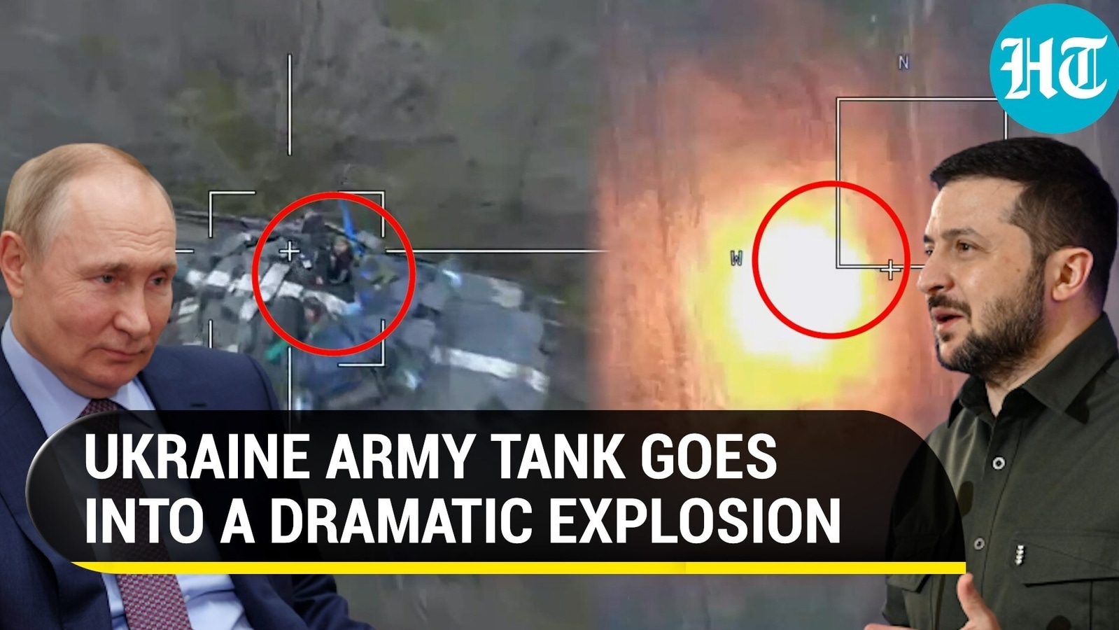 Ukraine Tank Crew Watch The Arrival Of Russian Drone, Killed Seconds 