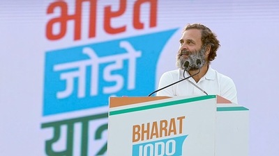 Congress leader Pawan Khera asked the government whether it would stop Parliament session for the Covid threat citing which they want Rahul Gandhi's Bharat Jodo Yatta to be stalled. (AICC) Congress leader Pawan Khera asked the government whether it would stop Parliament session for the Covid threat citing which they want Rahul Gandhi's Bharat Jodo Yatta to be stalled. (AICC)