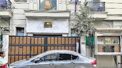 The North Korean embassy in Panchsheel Park. The North Korean embassy in Panchsheel Park.