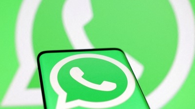 The WhatsApp logo is seen in this illustration. (REUTERS)