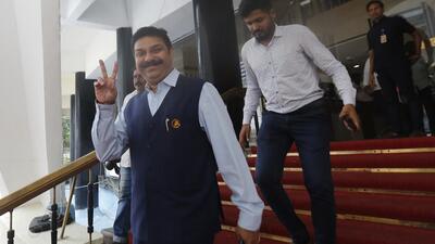 Mumbai, India - July 08, 2022: Prasad Lad of BJP leaves after the swearing-in ceremony of MLCs at Vidhan Bhavan, in Mumbai, India, on Friday, July 08, 2022. (HT Photo) (Hindustan Times)