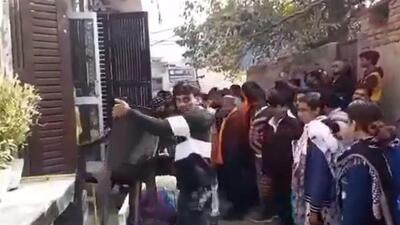 Police said the video relates to an incident which took place in Burari area of north Delhi on December 11 (Twitter/job_anbalagan) Police said the video relates to an incident which took place in Burari area of north Delhi on December 11 (Twitter/job_anbalagan)