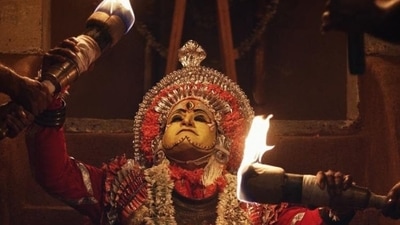 A still from Rishab Shetty's Kannada film Kantara. A still from Rishab Shetty's Kannada film Kantara.