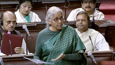 Union finance minister Nirmala Sitharaman. (ANI) Union finance minister Nirmala Sitharaman. (ANI)