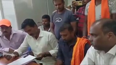 The members of the organisation said they will chant Hanuman Chalisa inside the mosque every Saturday if the department fails to take action in 10 days. The members of the organisation said they will chant Hanuman Chalisa inside the mosque every Saturday if the department fails to take action in 10 days.
