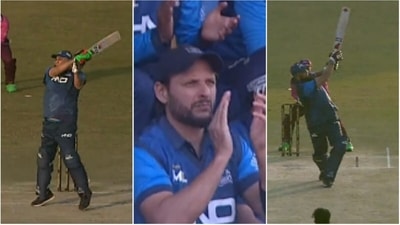 Inzamam-ul-Haq; Shahid Afridi (in centre) (Twitter) Inzamam-ul-Haq; Shahid Afridi (in centre) (Twitter)