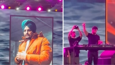 DJ KSHMR plays Sidhu Moose Wala's song on stage. DJ KSHMR plays Sidhu Moose Wala's song on stage.