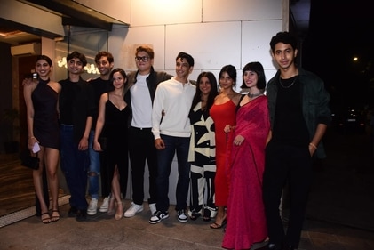 The Archies team at the party. (Varinder Chawla) The Archies team at the party. (Varinder Chawla)