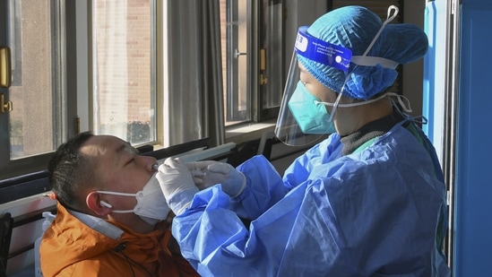 The Chinese government has so far remained silent on the number of deaths. However, the Chinese authorities have warned of successive waves of COVID infections in the coming months.(Ren Chao / Xinhua via AP)