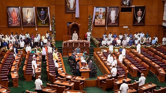 Disruptions, pandemonium mar proceedings in Karnataka Assembly(PTI)