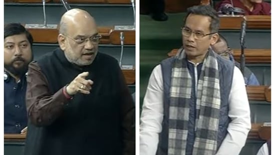 Amit Shah objected to Congress MP Gaurav Gogoi's statement in the Lok Sabha and asked for evidence.