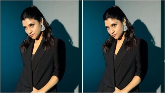 Konkona, for the special night, picked a black formal ensemble to slay yet another look. She decked up in a black pantsuit.&nbsp;(Instagram/@konkona)