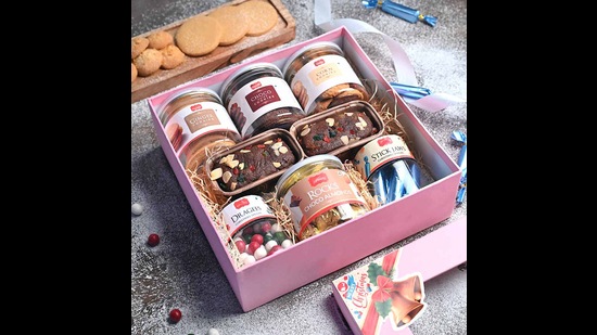 A curated edibles’ gift basket A curated edibles’ gift basket