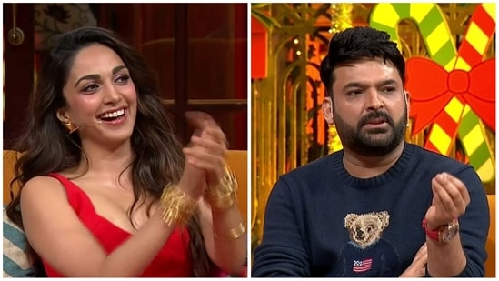 Kiara Advani during her appearance on The Kapil Sharma Show. 