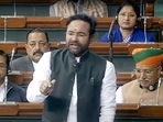 Union minister for tourism and culture G Kishan Reddy speaks in Lok Sabha during the Winter Session of the Parliament, in New Delhi on Monday. (ANI) Union minister for tourism and culture G Kishan Reddy speaks in Lok Sabha during the Winter Session of the Parliament, in New Delhi on Monday. (ANI)