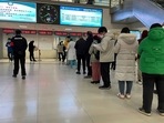 Visitors line up at Baoding No. 2 Central Hospital in Zhuozhou city in northern China's Hebei province on Wednesday(AP) Visitors line up at Baoding No. 2 Central Hospital in Zhuozhou city in northern China's Hebei province on Wednesday(AP)