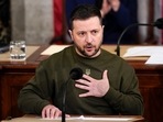 Ukrainian President Volodymyr Zelenskyy addresses a joint meeting of Congress on Capitol Hill in Washington, Wednesday, Dec. 21, 2022. (AP Photo/Carolyn Kaster)(AP) Ukrainian President Volodymyr Zelenskyy addresses a joint meeting of Congress on Capitol Hill in Washington, Wednesday, Dec. 21, 2022. (AP Photo/Carolyn Kaster)(AP)