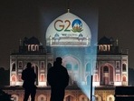 New Delhi: Humayun's Tomb is illuminated displaying the logo of G20 Summit 2023, to be held in India, in New Delhi, Thursday, Dec.1, 2022. (PTI Photo/Atul Yadav) (PTI12_01_2022_000429B) (PTI) New Delhi: Humayun's Tomb is illuminated displaying the logo of G20 Summit 2023, to be held in India, in New Delhi, Thursday, Dec.1, 2022. (PTI Photo/Atul Yadav) (PTI12_01_2022_000429B) (PTI)